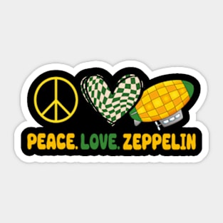 Zeppelin Love Peace Sticker